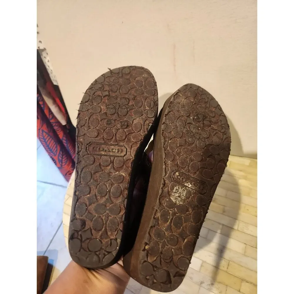 Coach Jaden thong sandals size 6